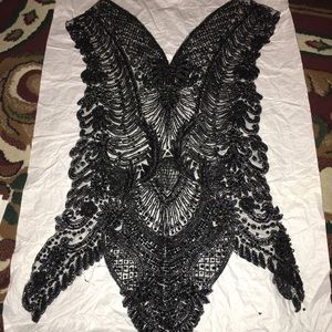 Black Bodice Appliqué